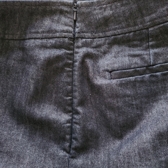 HALOGEN DARK BLUE DENIM PENCIL SKIRT w/ STRETCH - Picture 5 of 5